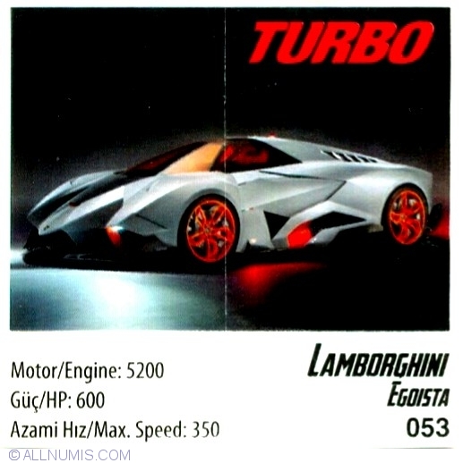 053 Lamborghini Egoista Turbo 51 100 Serie 2014 Turbo