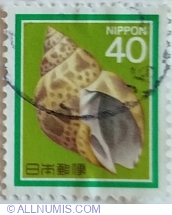 Image #1 of 40 Yen 1988 - Ivory Shell (Babylonia japonica)