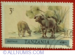 3 șiling 1980 - African Buffalo (Syncerus caffer)