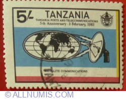 Image #1 of 5 șiling 1983 - 5th Ann. Of the Tanzanian Post- and Telephone Company