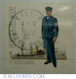 30 Escudos 1983 - Marine sergeant and cruiser "Adamastor", 1900
