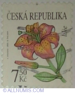 7.50 Koruna - Flowers : Lily