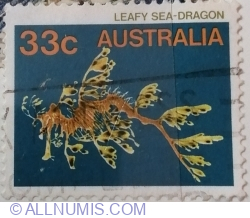 33 Cent 1985 - Leafy Seadragon (Phycodurus eques)