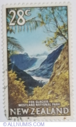 28 Cents 1968 - Fox Glacier, Westland National Park