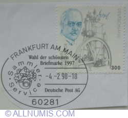 Image #2 of 300 Pfennig 1997 - Rudolf Diesel and first oil engine