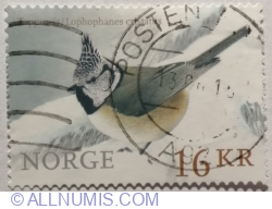 Image #1 of 16 Kroner 2015 - European Crested Tit (Lophophanes cristatus)