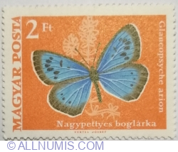 Image #1 of 2 Forint 1969 - Large Blue (Glaucopsyche arion)
