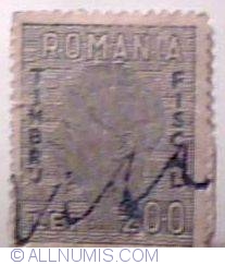 200 Lei 1945 - Fiscal Stamp