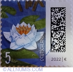 5 Eurocent 2021 - Letters as Lotus Flower