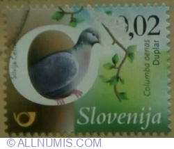 Image #1 of 0,02 Euro 2015 - Stock dove (Columba oenas)