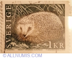 Image #1 of 1 Coroană 1996 - West European Hedgehog (Erinaceus europaeus)