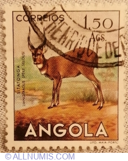 1,50 Angolar 1953 - Sitatunga (Limnotragus spekii selousi)