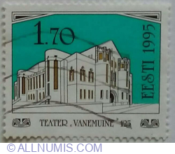 Image #1 of 1,70 Kroon 1995 - 125th Anniversary of Vanemuine Theatre, Tartu