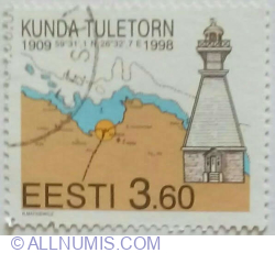 Image #1 of 3,30 Kroon 1998 - 90th Anniversary of Kunda Lighthouse