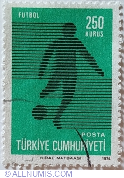 250 Kuruş 1974 - Football