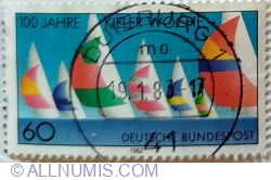 60 Pfennig 1982 - Racing Yachts