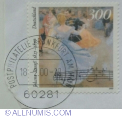 Image #2 of 300 Pfennig 1999 -  'Ball at the Viennese Hofburg' and music score