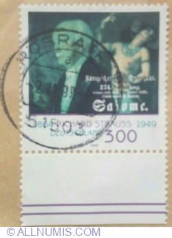 Image #2 of 300 Pfennig 1999 -  Richard Strauss, and poster from 'Salome' (opera)
