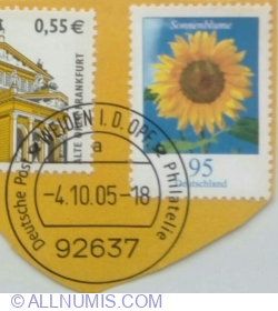 Image #2 of 95 Eurocent 2005 - Sunflower (Helianthus annuus)