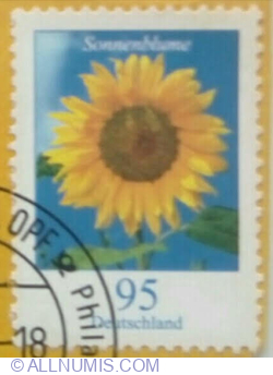 Image #1 of 95 Eurocent 2005 - Sunflower (Helianthus annuus)