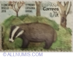 0,70 Euro 2019 - Cantabrian Badger, by Claudia Torres Martínez