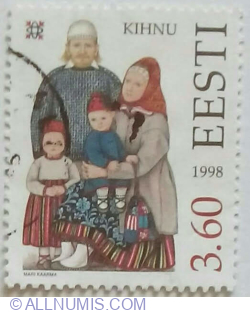 Image #1 of 3,60 Kroon 1998 - Kihnu Island Family