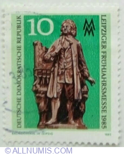 Image #1 of 10 Pfennig 1985 - Bach Memorial, Leipzig
