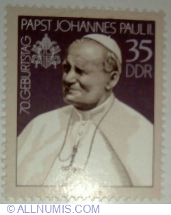 Image #1 of 35 Pfennig 1990 - Pope John Paul II