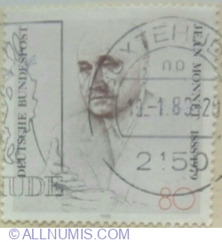 Image #1 of 80 Pfennig 1988 - Birth Centenary of Jean Monnet (1888-1979)