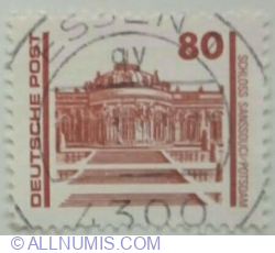 Image #1 of 80 Pfennig 1990 - Sanssouci Palace, Potsdam