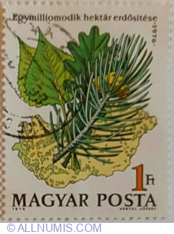 1 Forint 1976 - Afforestation of the One Millionth Hectare