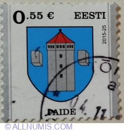 0,55 € 2015 - Coat of Arms of Paide