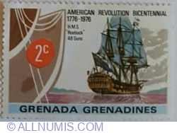 2 Cent 1976 - HMS Roebuck