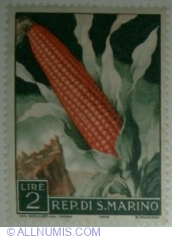 Image #1 of 2 Liră 1958 - Corncob (Zea mays)