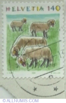 140 Centimes 1995 - Sheep