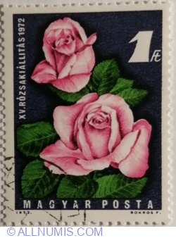 1 Forint 1972 - 15th Rose Exhibition, Budapest