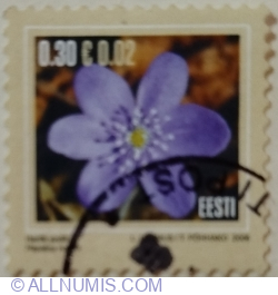 Image #1 of 0,30 Kroon / 0.02 €  2006 - Liverleaf (Hepatica nobilis)