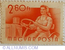 2,60 Forint 1955 - Woman tractor driver