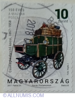 Image #1 of 10 Forint 2017 - Horse-drawn parcel delivery cart