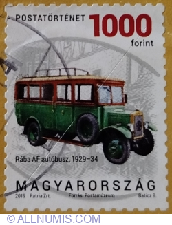 Image #1 of 1000 Forint 2019 - Raba AF Postal Delivery Vehicle