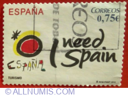 0,75 Euro 2013 - Tourism - 'I Need Spain'
