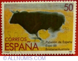 50 Pesetas 1988 - Pavilion of Spain, World Fair, Brisbane