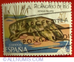 7 Pesetas 1979 - White-clawed Crayfish (Astacus pallipes)
