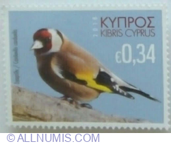 0.34 Euro - European Goldfinch (Carduelis carduelis)