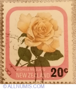 Image #1 of 20 Cent 1980 - Rose "Michele Meilland" - Surcharged