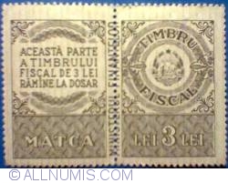 3 Lei 1965 - Matca - Fiscal stamp