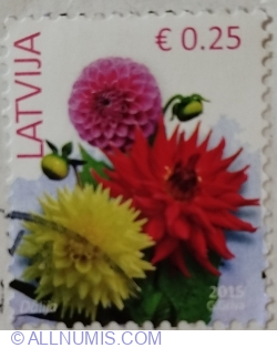 Image #1 of 0,25 Euro 2015 - Dahlia