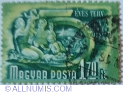 Image #1 of 1,70 Forint 1950 - Holiday, wmk. 11
