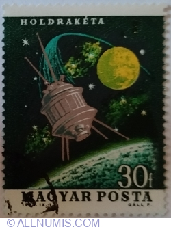 Image #1 of 30 Fillér 1964 - Luna 3 Spacecraft