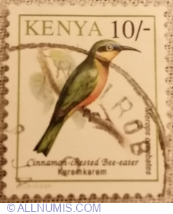 Image #1 of 10 Shilling 1993 - Cinnamon-chested Bee-eater (Merops oreobates)